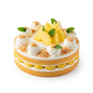 Fresh Cream Pineapple Cake